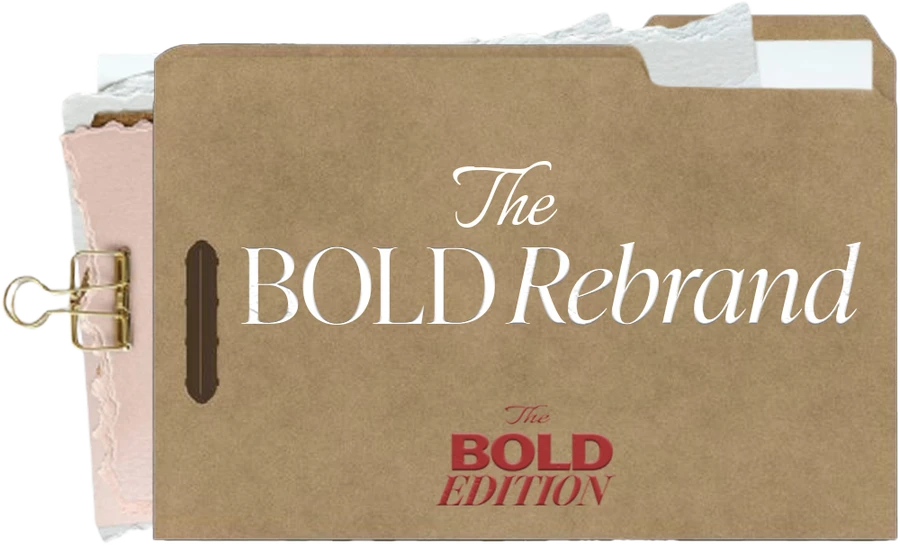 The Bold Rebrand — The Bold Edition file folder graphic